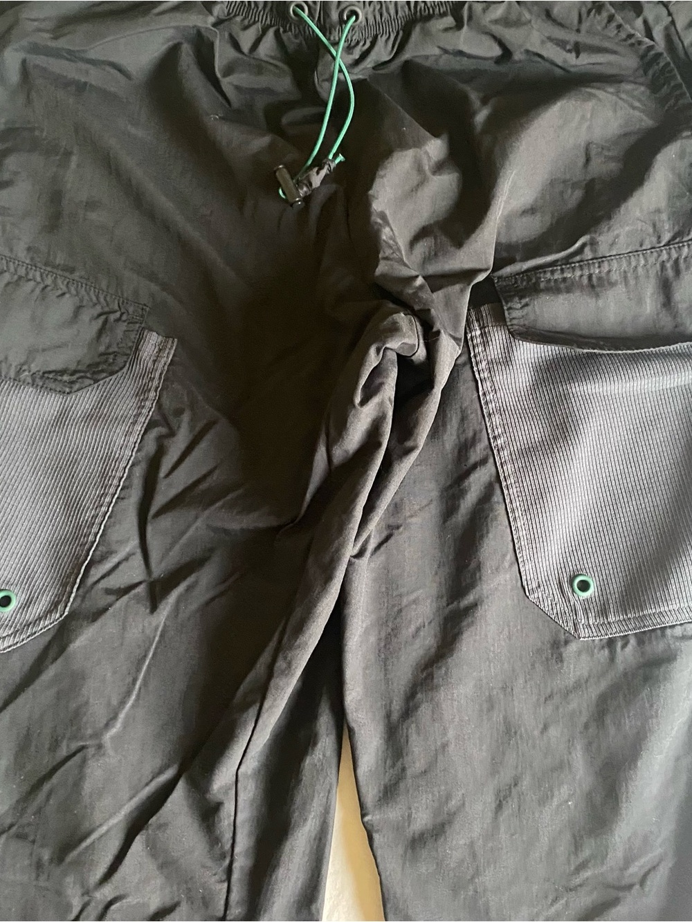 Adidas PrimeGreen Athletic Cuffed Joggers with Green Drawcord and 2 Side Pockets - Picture 2 of 6